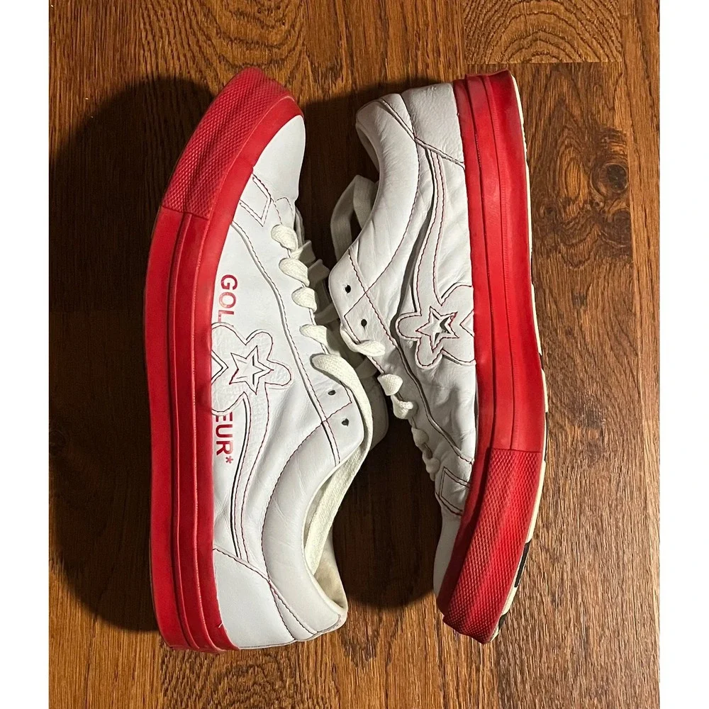 Converse One Star Golf Le Fleur Tyler The Creator White Red Mens 11 - Picture 4 of 8